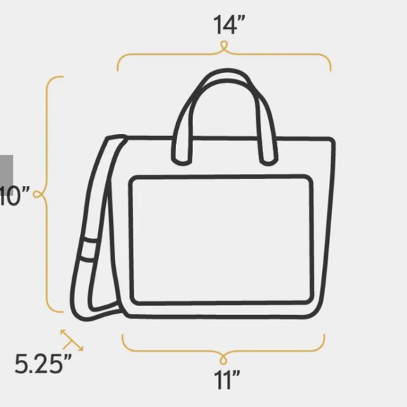 Portland Leather Goods (PLG) Medium Crossbody Zipper Tote in Cognac - Picture 14 of 14